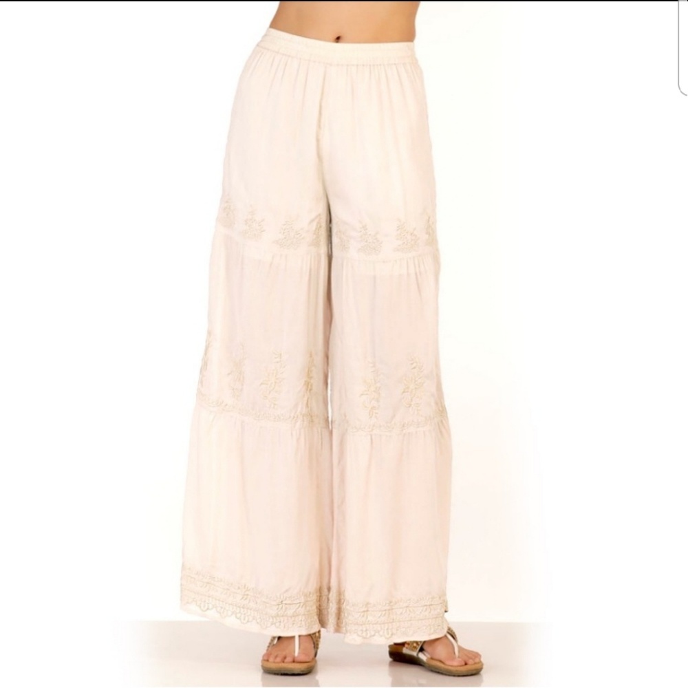 Boston Proper high waisted extra wide leg